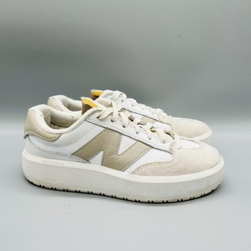 New Balance Shoes Men 6 Womens 7.5 White Leather Suede CT302 Low Casual Sneaker